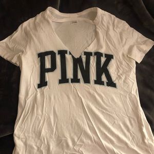 PINK cutout shirt